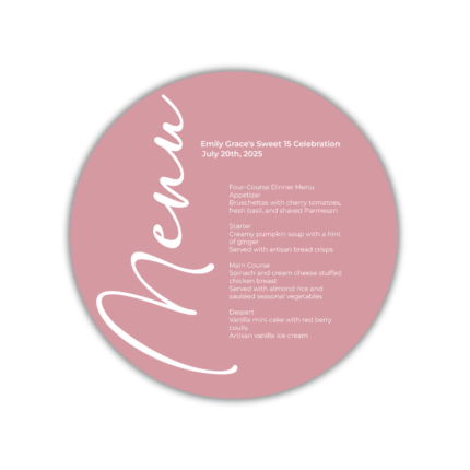 Menu Mod.3 Stationery