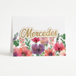 Floral Place Card